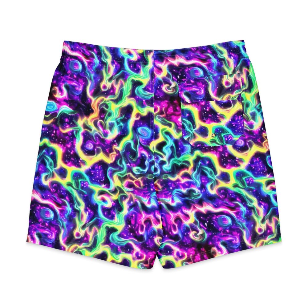 Radiant Warp on Men's Board Shorts — Back
