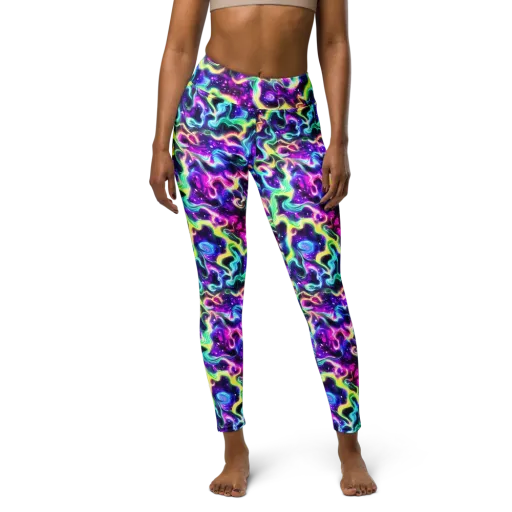 Radiant Warp on a Yoga Leggings