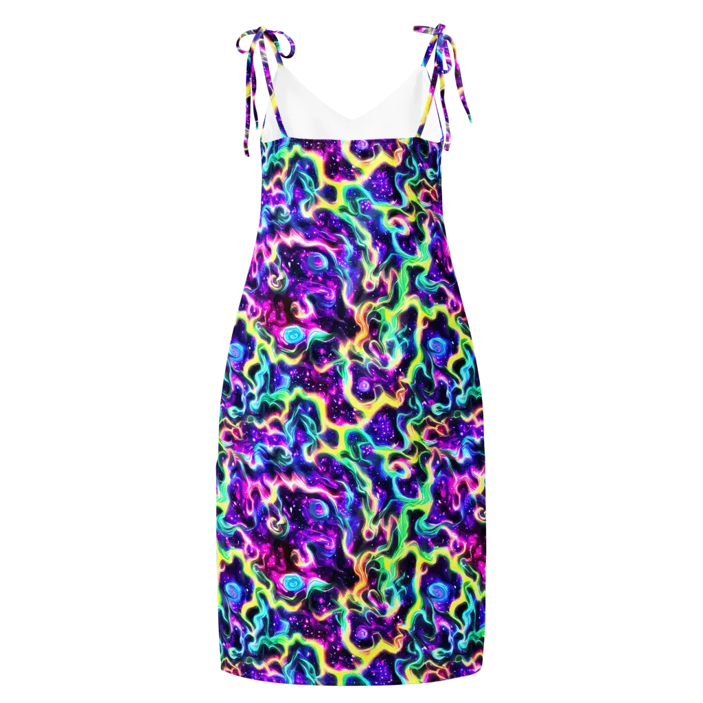 Radiant Warp on Slip Dress — Back