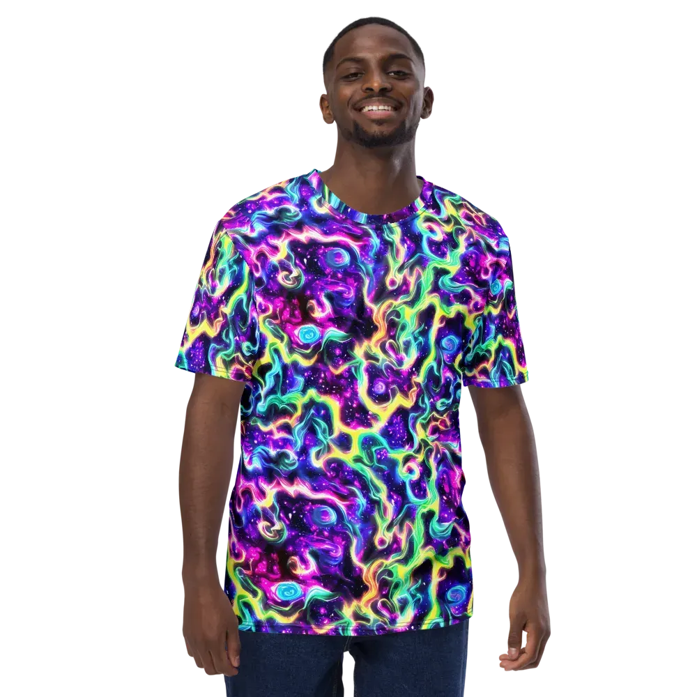 Radiant Warp on Men's Crew Neck T-Shirt — Front