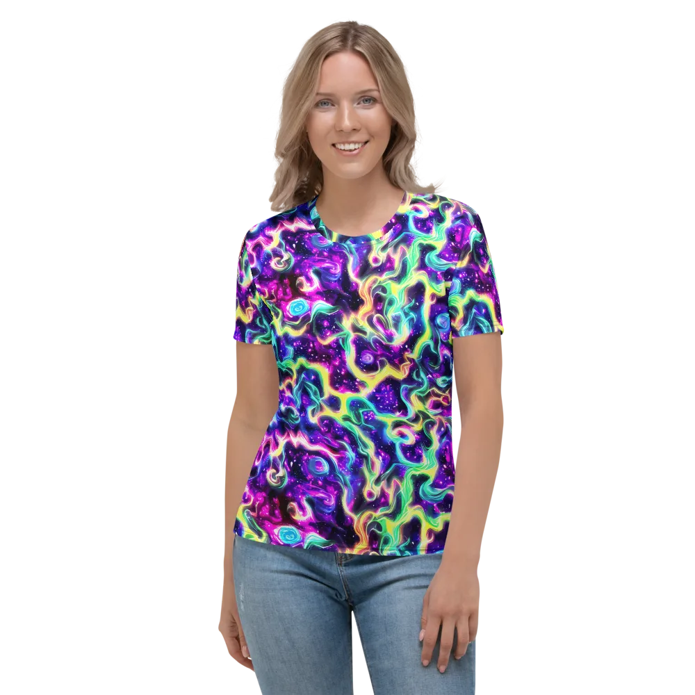 Radiant Warp on Women's Crew Neck T-Shirt — Front