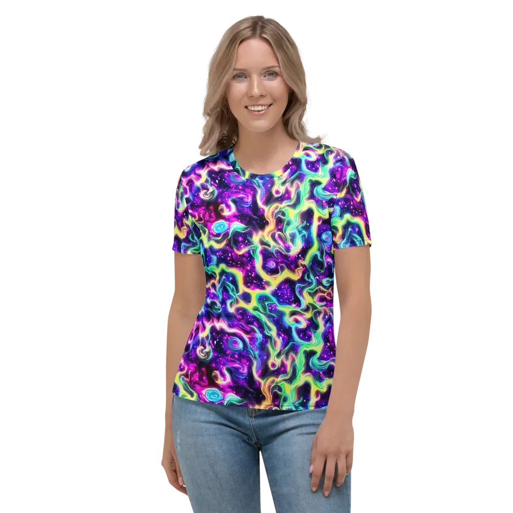Radiant Warp on Women's Crew Neck T-Shirt — Front