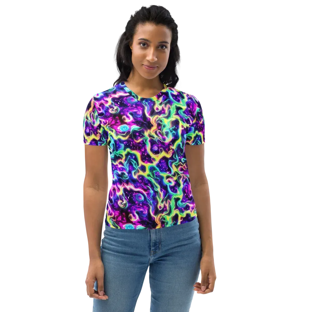 Radiant Warp on Women's Crew Neck T-Shirt — Front