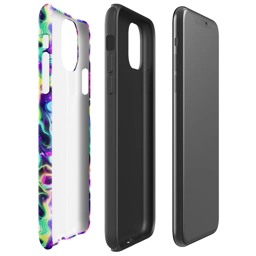 Radiant Warp on Tough Case for iPhone® — Right