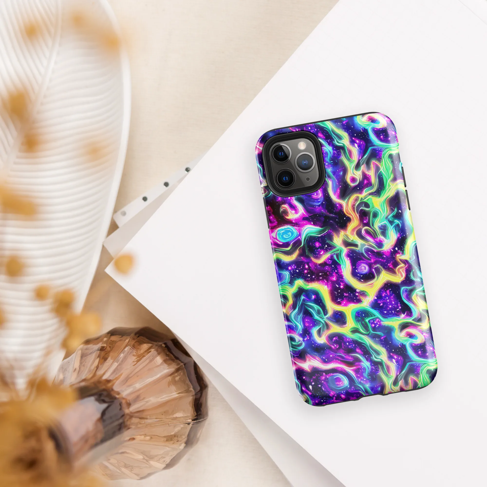 Radiant Warp on Tough Case for iPhone® — Front