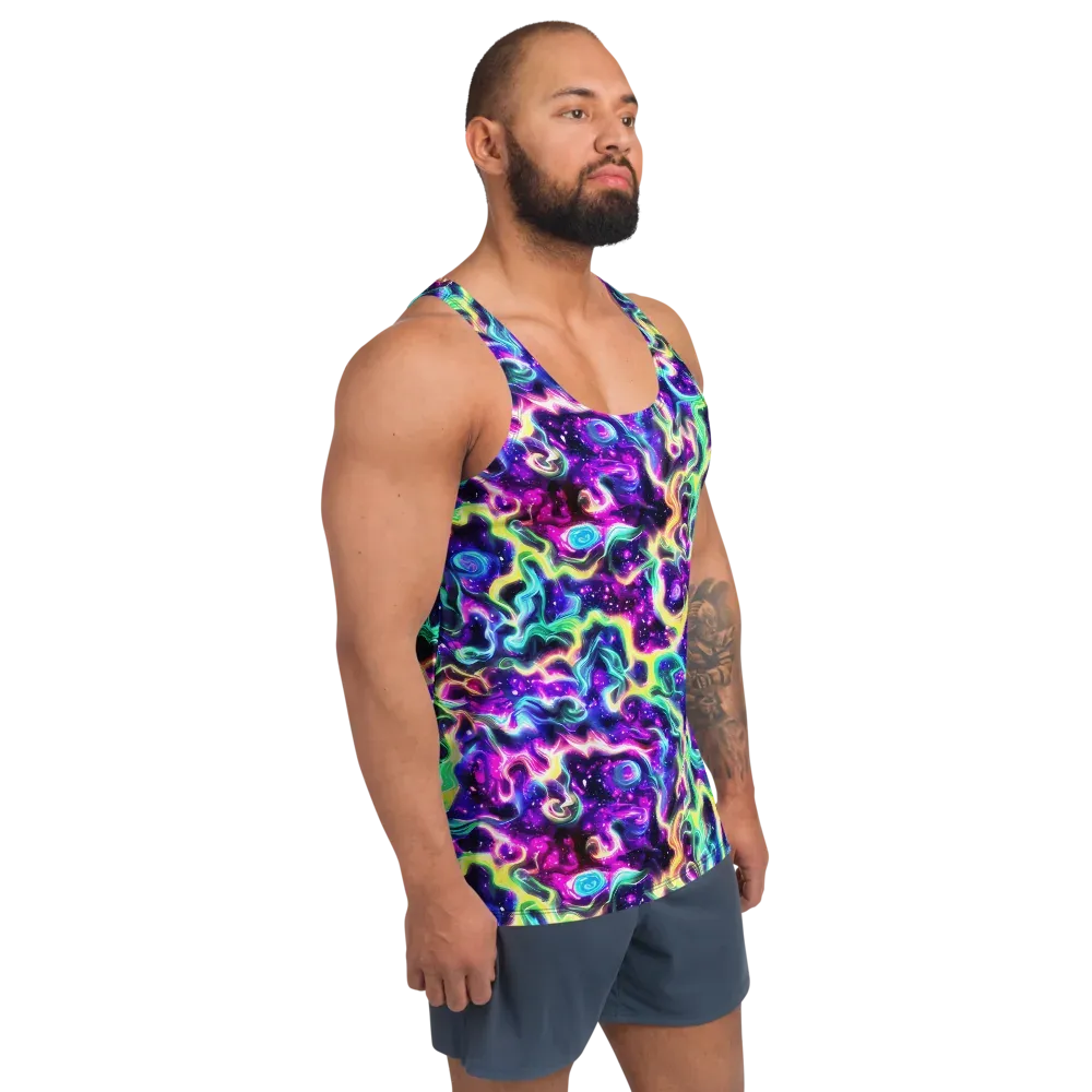 Radiant Warp on Men's Tank Top — Right Front