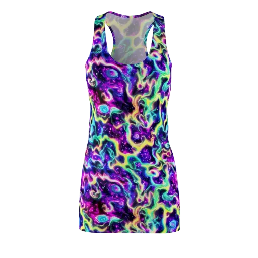 Radiant Warp on a Racerback Dress