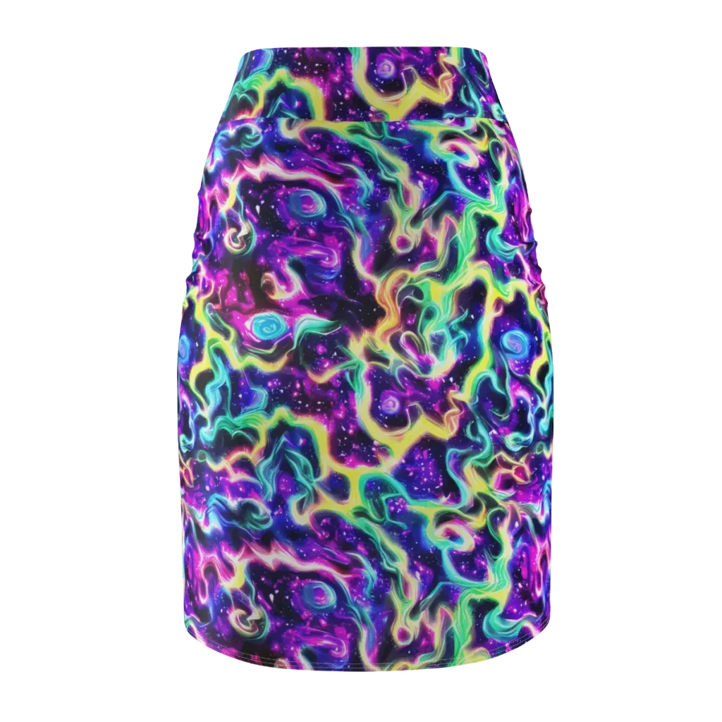 Radiant Warp on Pencil Skirt — Back