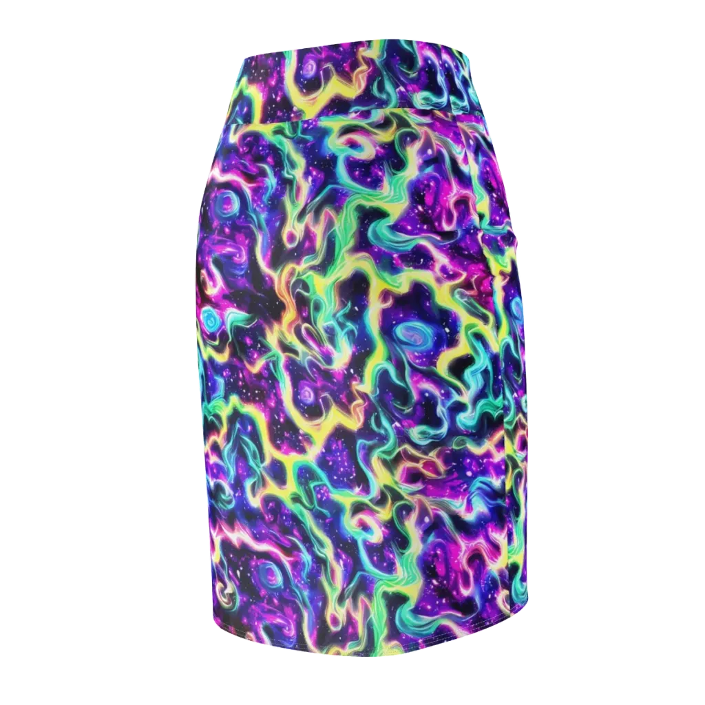 Radiant Warp on Pencil Skirt — Back Side