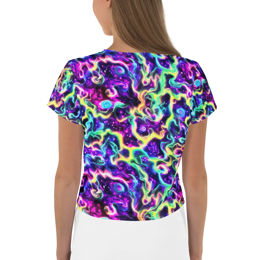 Radiant Warp on Crop Tee — Back