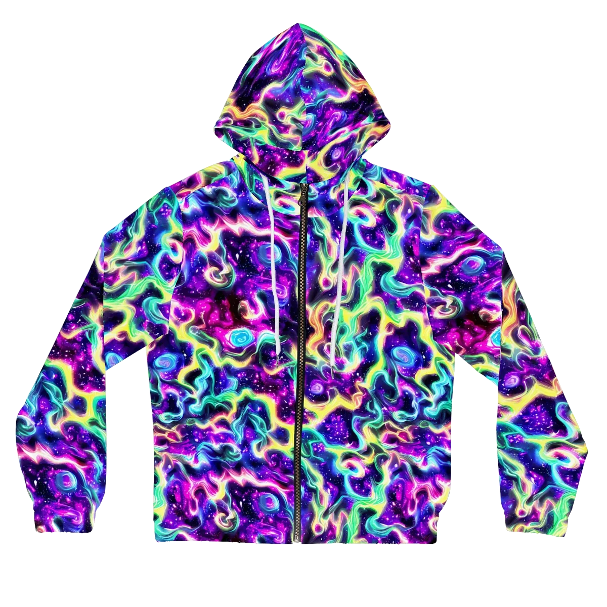 Radiant Warp on Women's Full-Zip Hoodie — Front