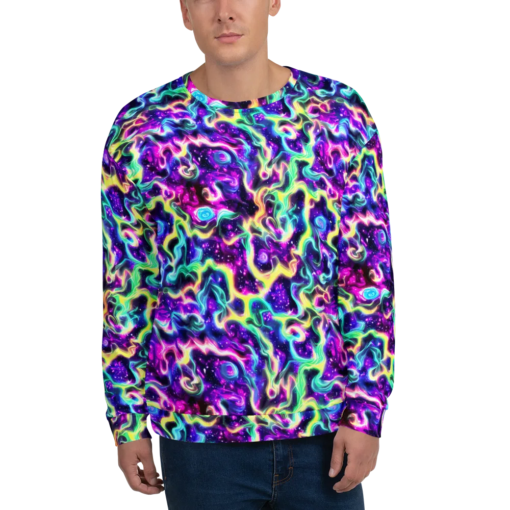 Radiant Warp on Sweatshirt — Front