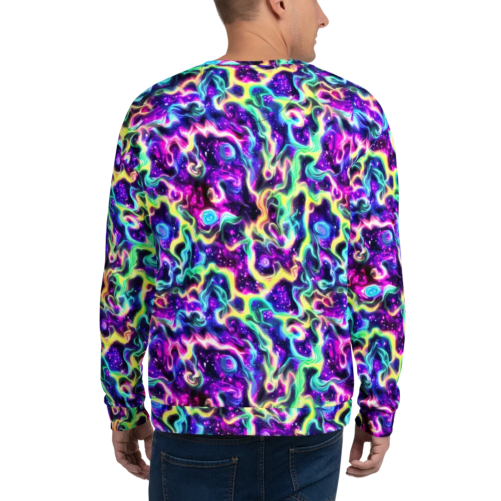 Radiant Warp on Sweatshirt — Back