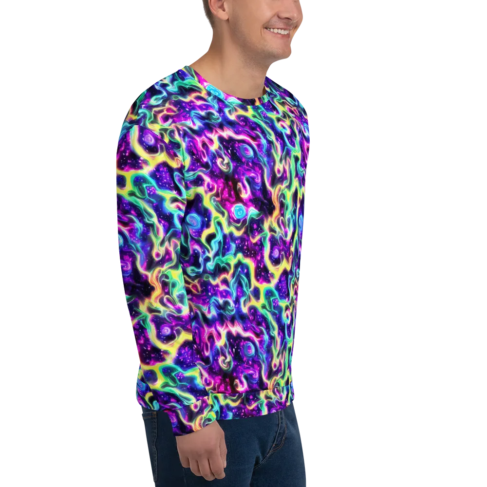 Radiant Warp on Sweatshirt — Right Front