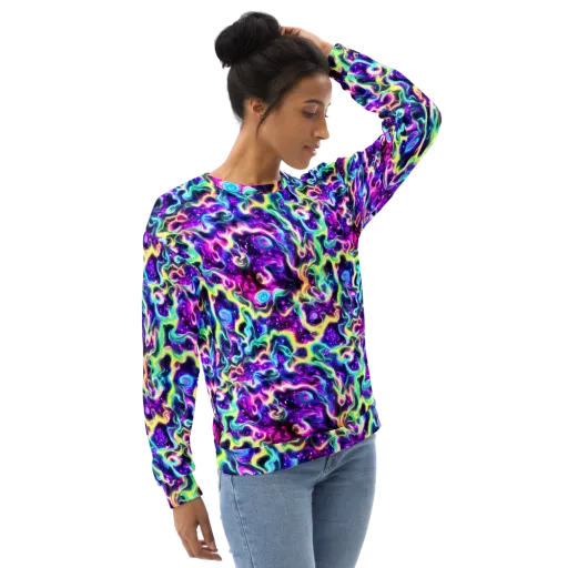 Radiant Warp on a Sweatshirt