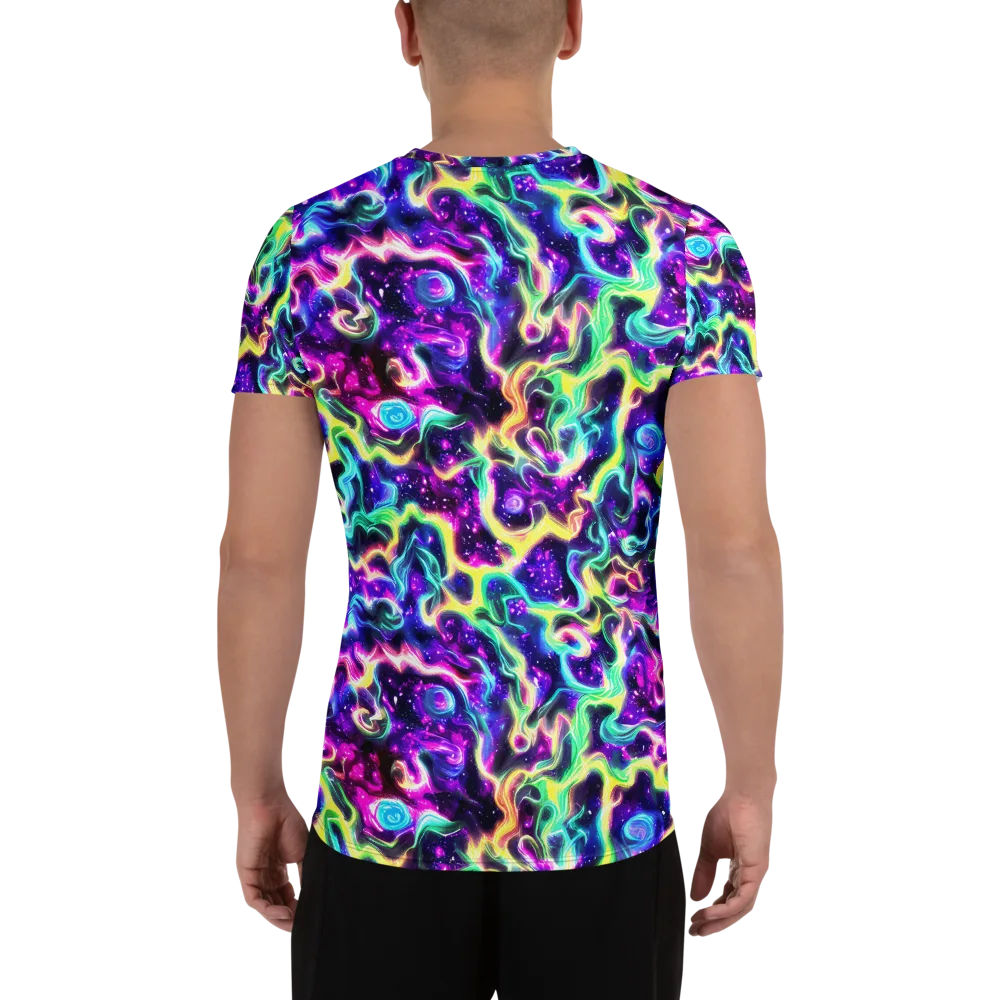 Radiant Warp on Men's Athletic T-Shirt — Back