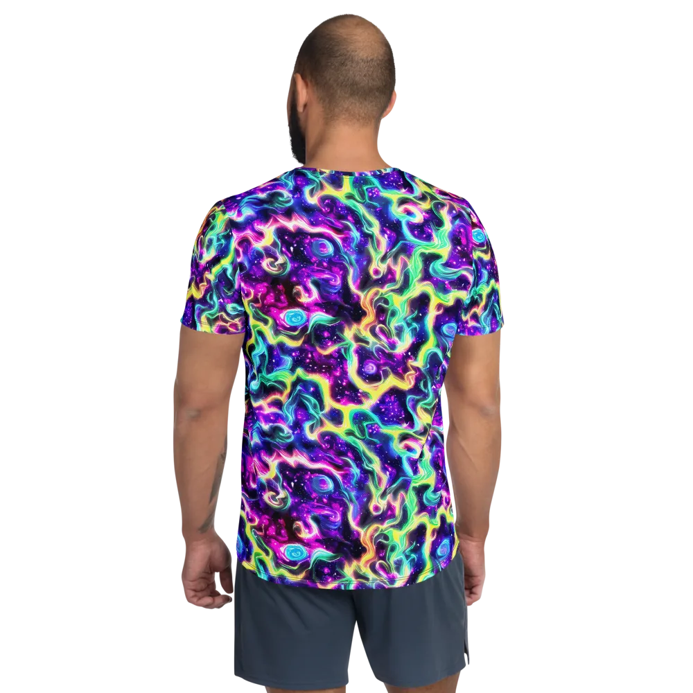 Radiant Warp on Men's Athletic T-Shirt — Back