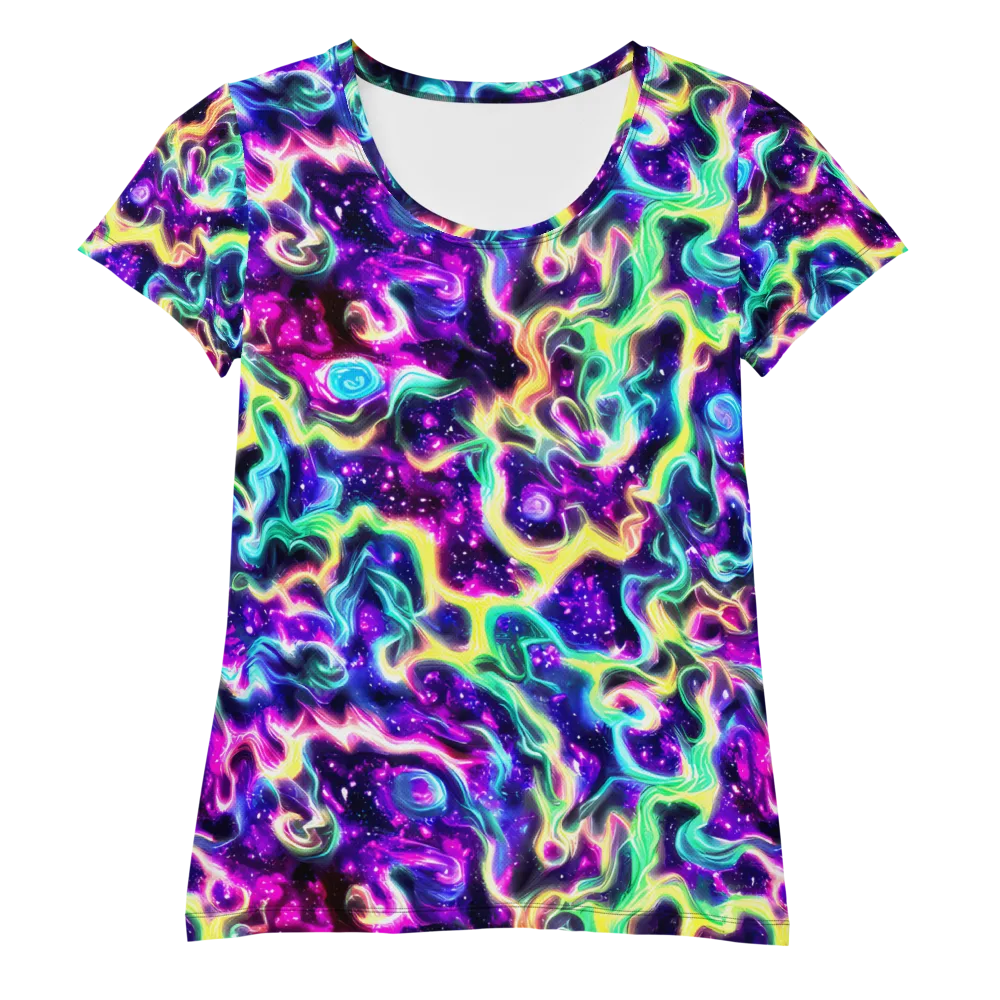 Radiant Warp on Women's Athletic T-Shirt — Front