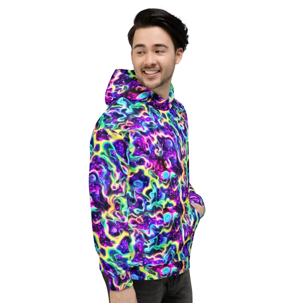 Radiant Warp on Hoodie — Right