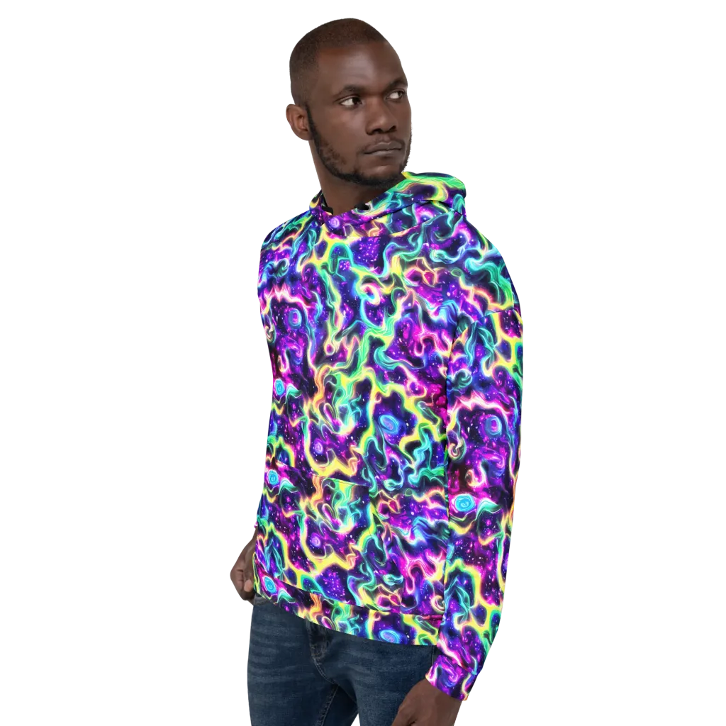 Radiant Warp on Hoodie — Left