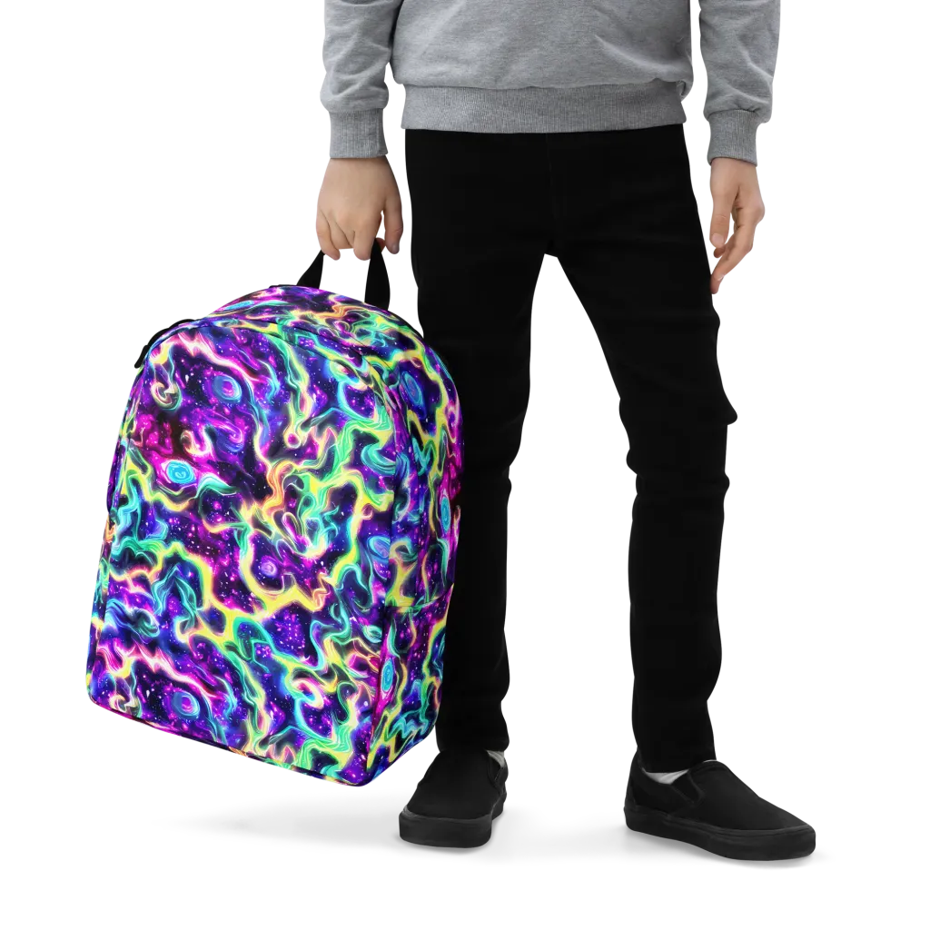 Radiant Warp on Minimalist Backpack — Zoomed-in