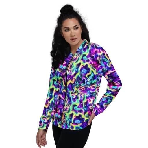 Radiant Warp on a Bomber Jacket