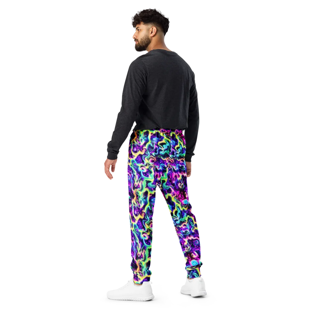 Radiant Warp on Men's Joggers — Back