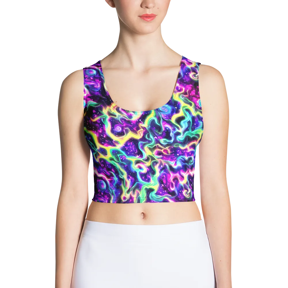 Radiant Warp on Crop Top — Front