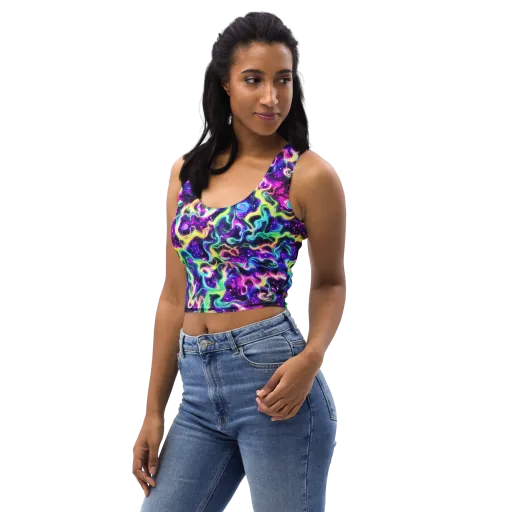 Radiant Warp on a Crop Top
