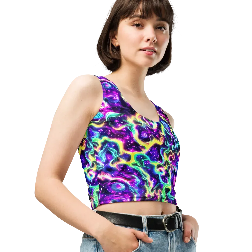 Radiant Warp on Crop Top — Right Front