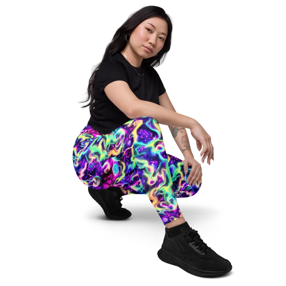 Radiant Warp on Leggings with Pockets — Right Front