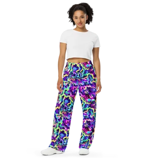 Radiant Warp on a Wide-Leg Pants