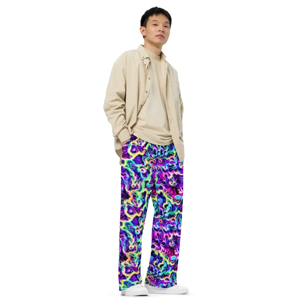 Radiant Warp on Wide-Leg Pants — Right Front