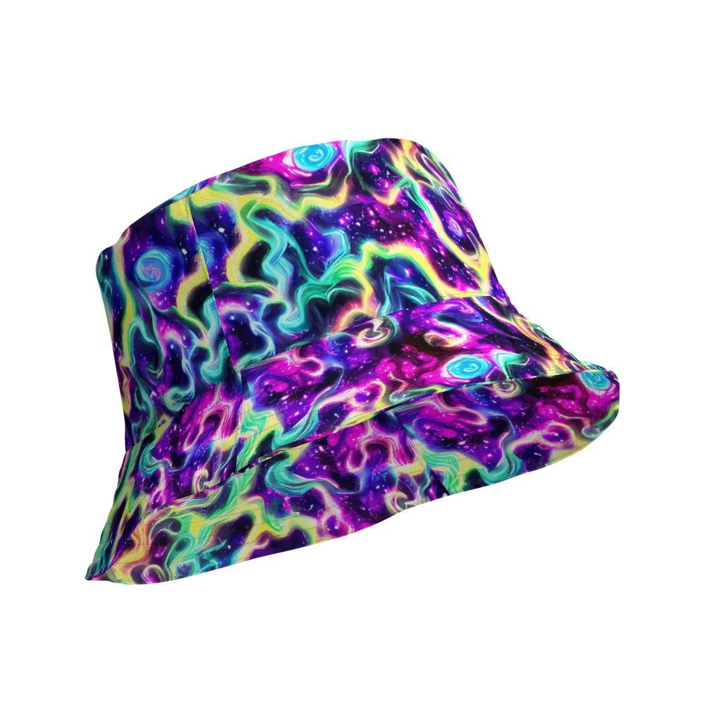 Radiant Warp on Reversible Bucket Hat — Product details Outside