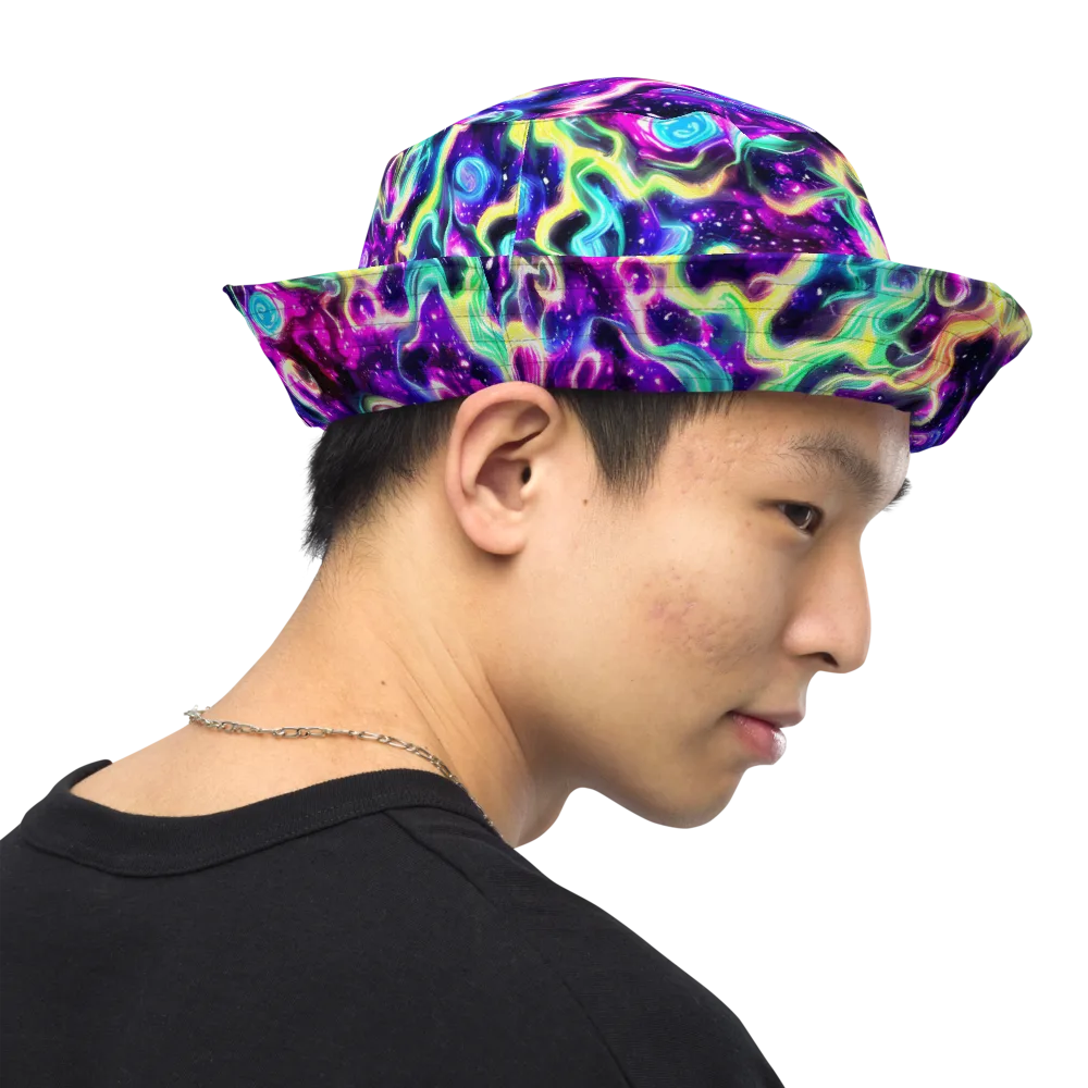 Radiant Warp on Reversible Bucket Hat — Right Outside