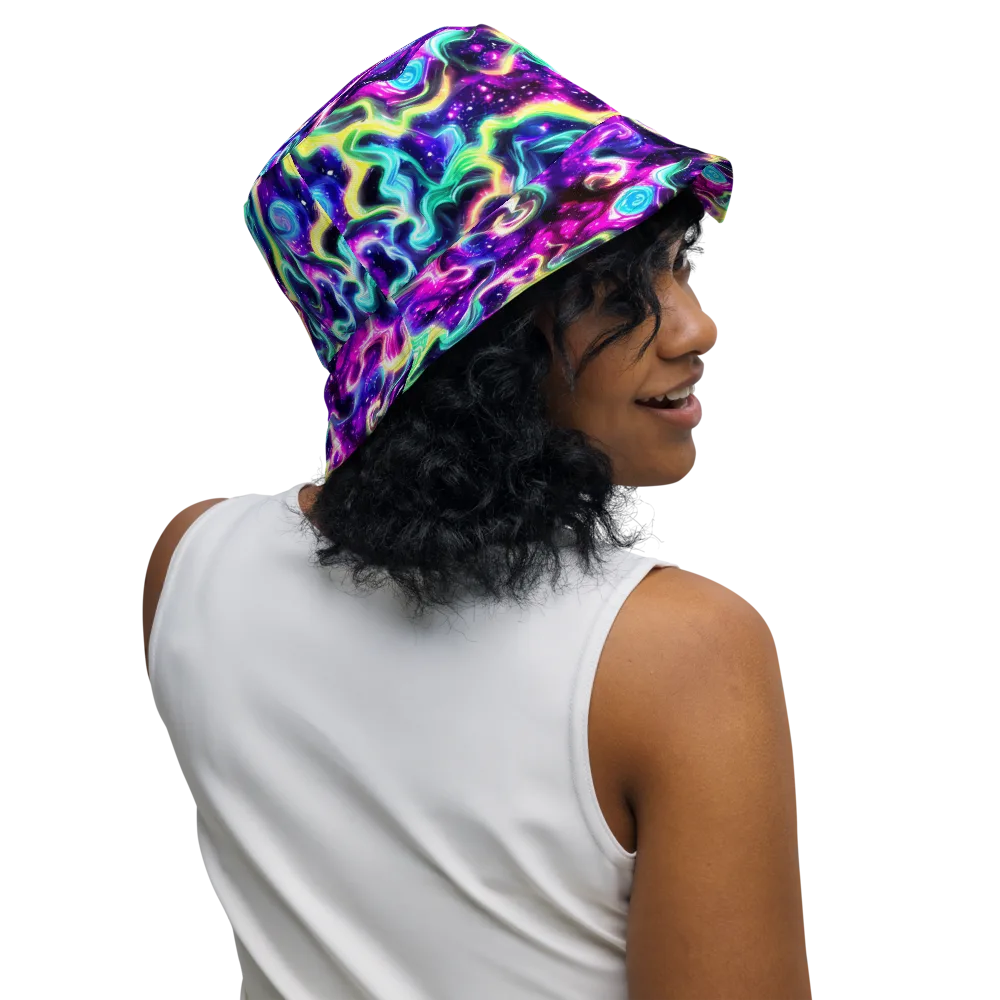 Radiant Warp on Reversible Bucket Hat — Right Outside