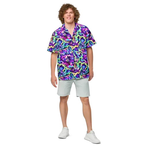 Radiant Warp on a Button Shirt