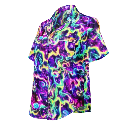 Radiant Warp on a Women's Short Sleeve Pajama Top