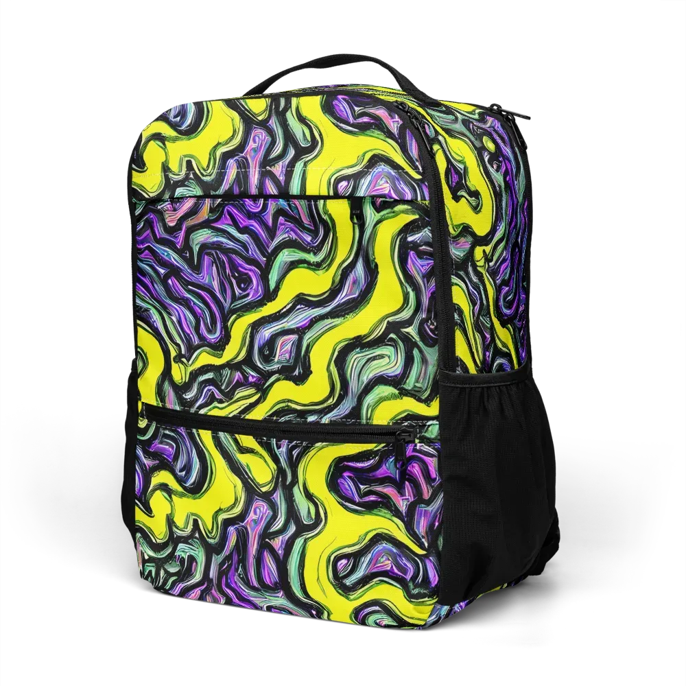 Acid Ripple on Utility Backpack — Left Front