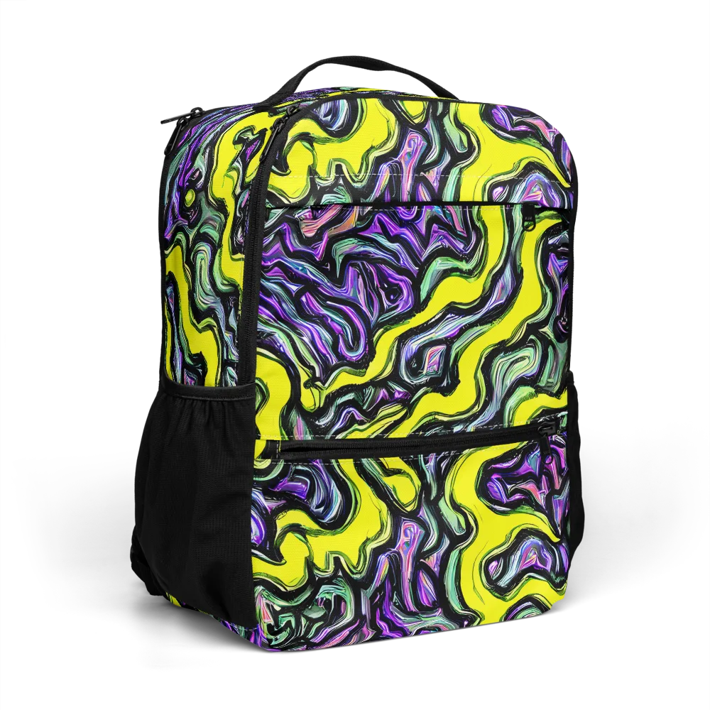 Acid Ripple on Utility Backpack — Right Front