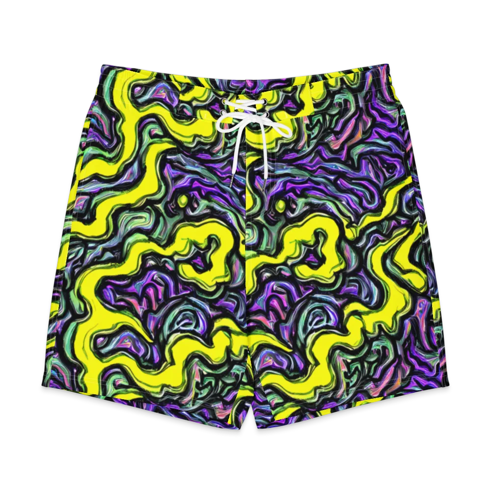 Acid Ripple on Men's Board Shorts — Front