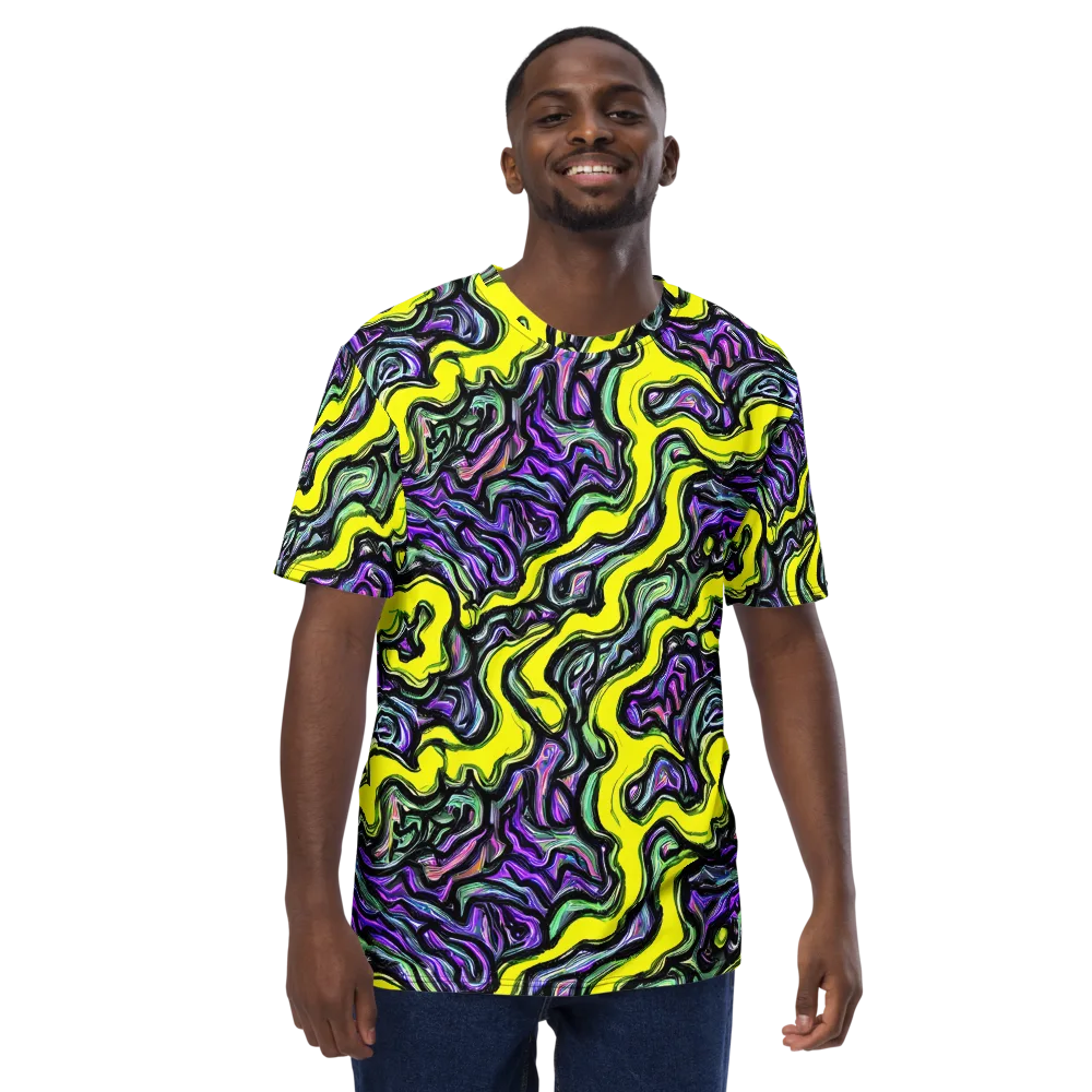 Acid Ripple on Men's Crew Neck T-Shirt — Front
