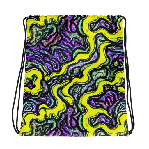 Acid Ripple on a Drawstring Bag