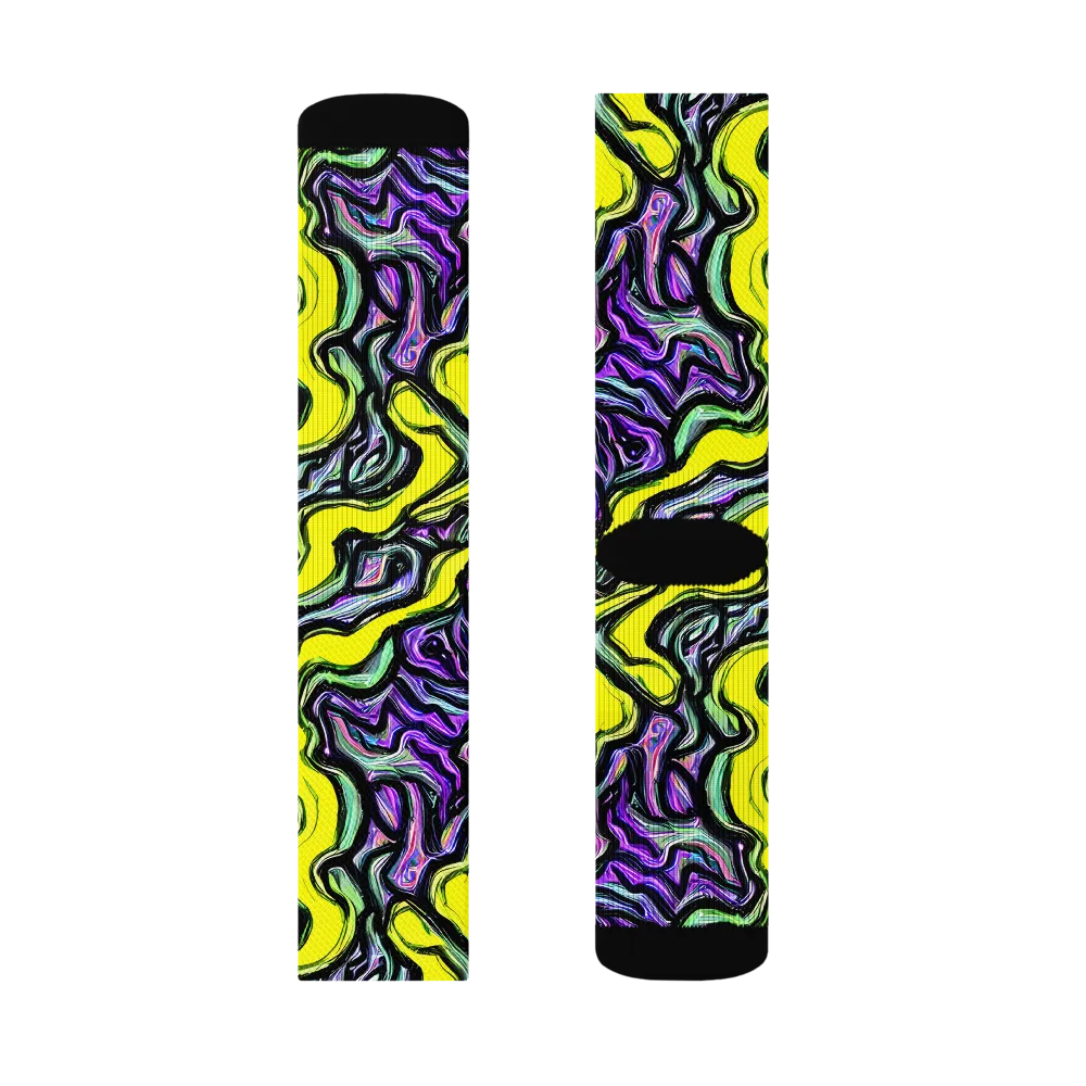 Acid Ripple on Socks — Right Sock