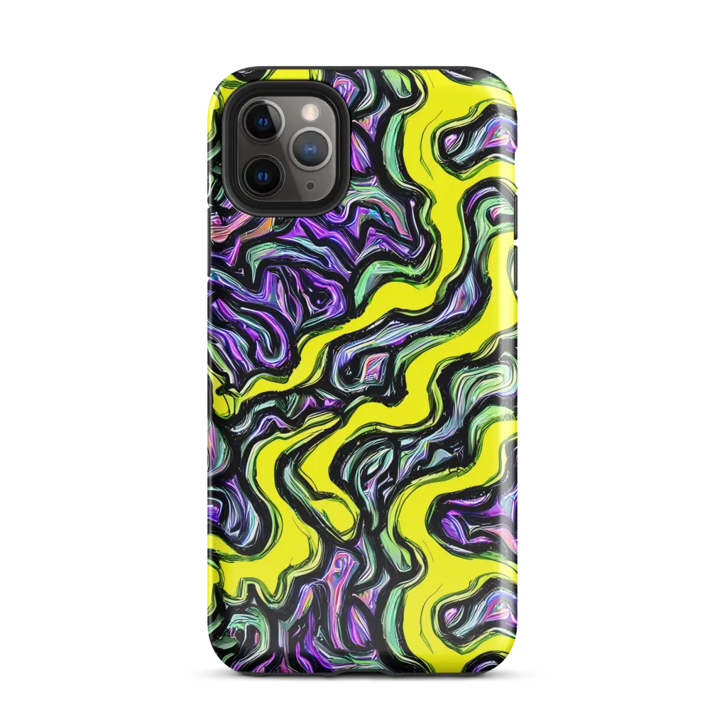 Acid Ripple on Tough Case for iPhone® — Front