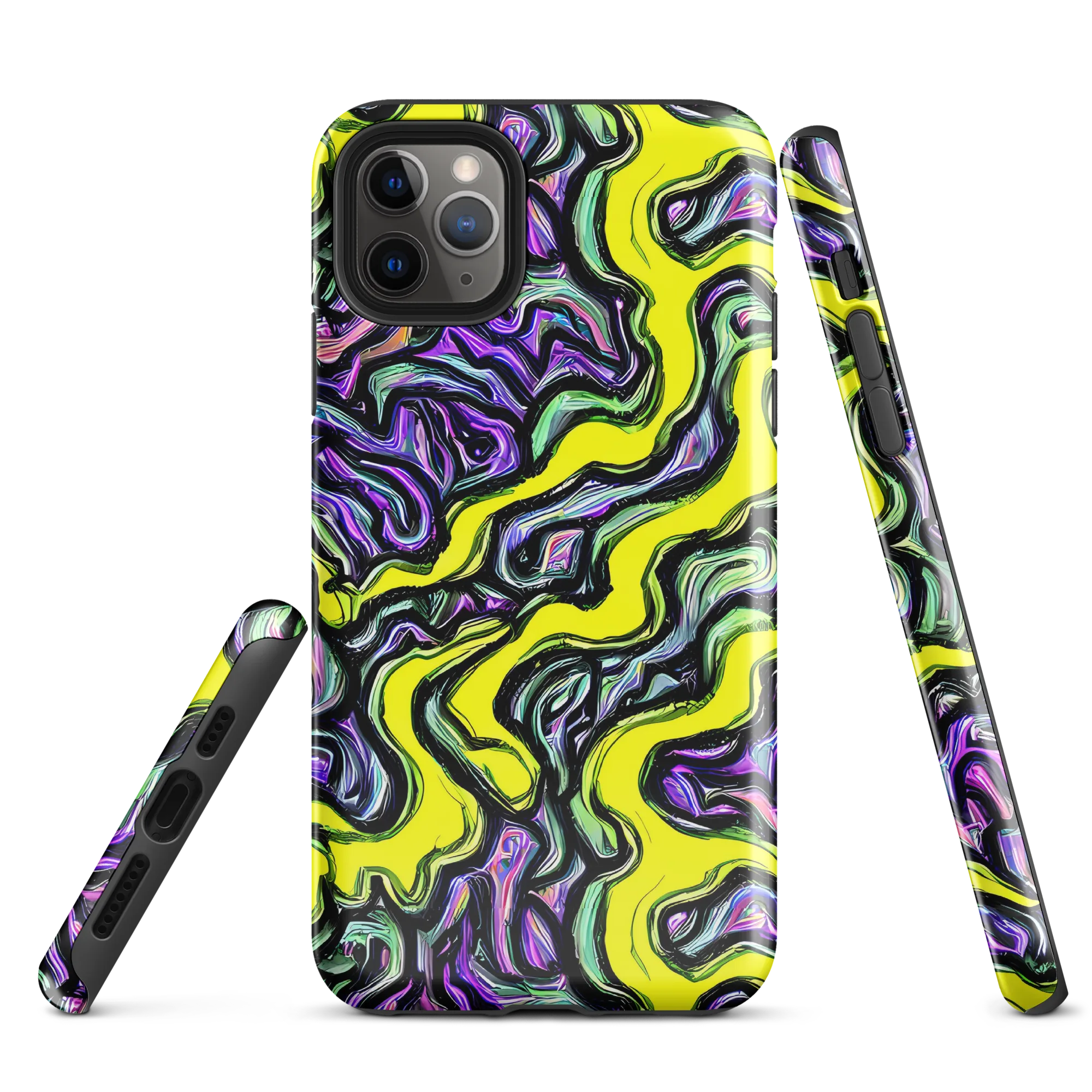 Acid Ripple on Tough Case for iPhone® — Front