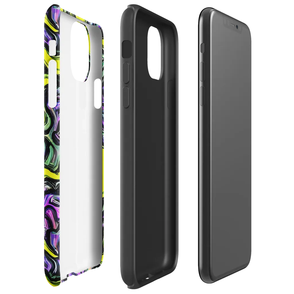 Acid Ripple on Tough Case for iPhone® — Right