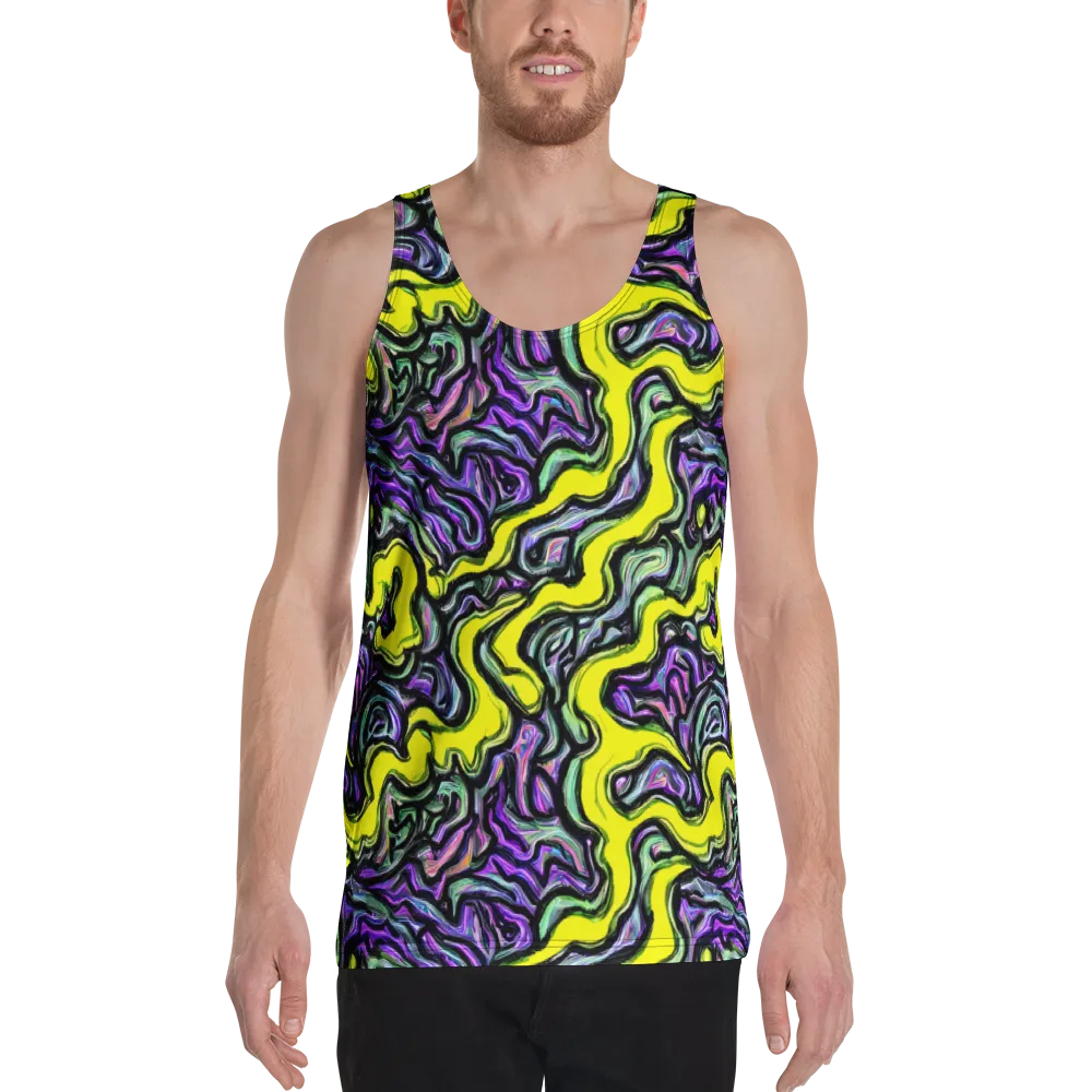 Acid Ripple on Men's Tank Top — Front