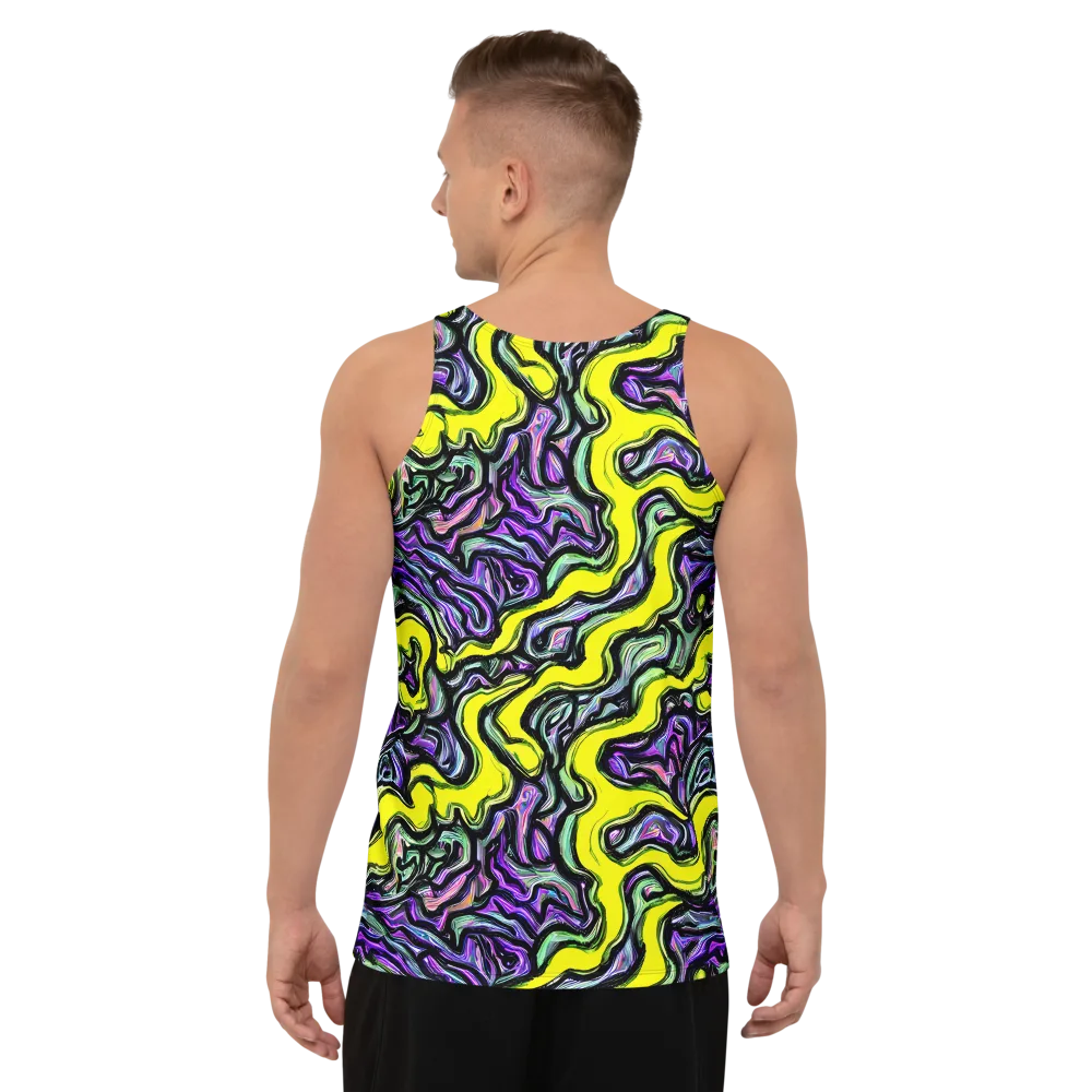 Acid Ripple on Men's Tank Top — Back