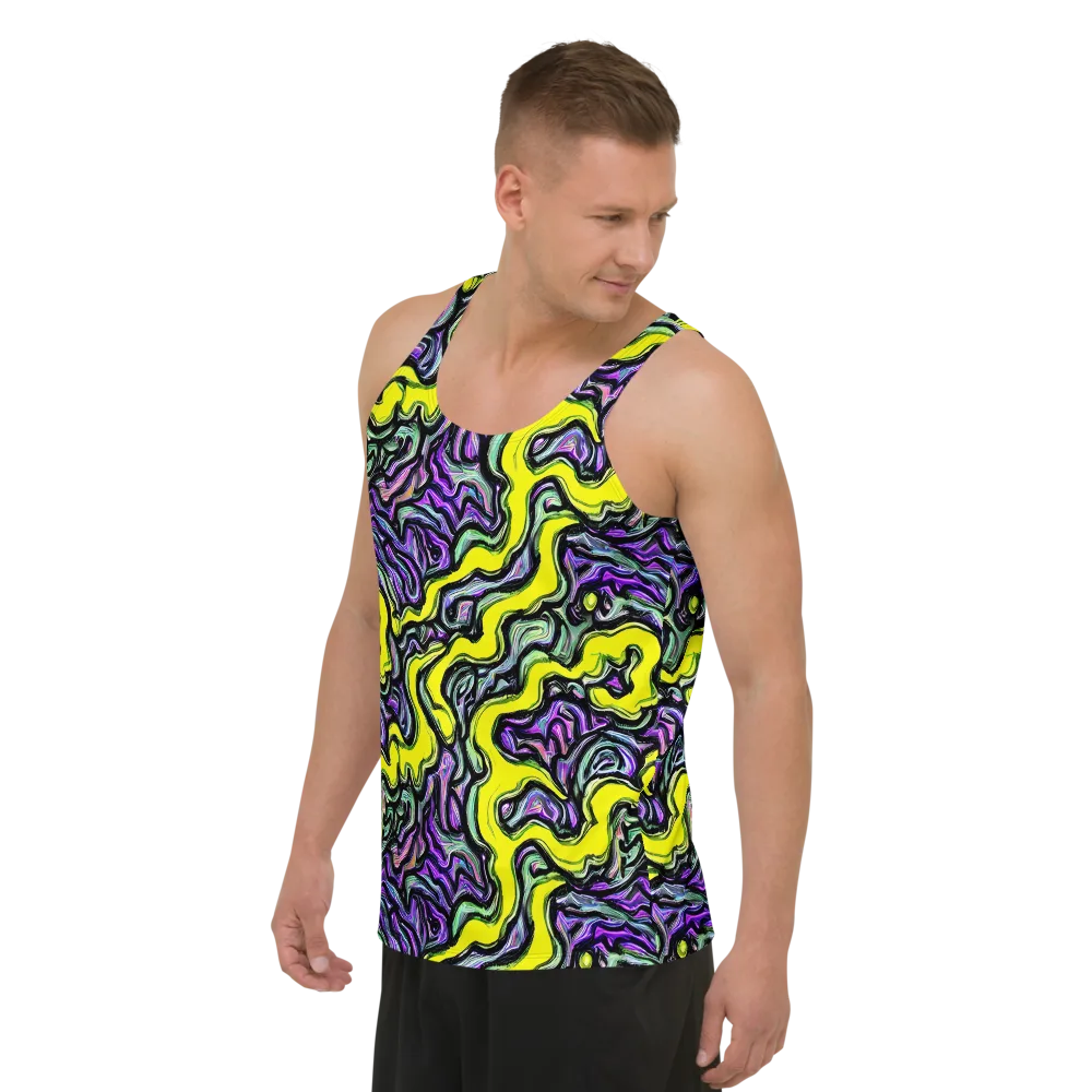 Acid Ripple on Men's Tank Top — Left Front